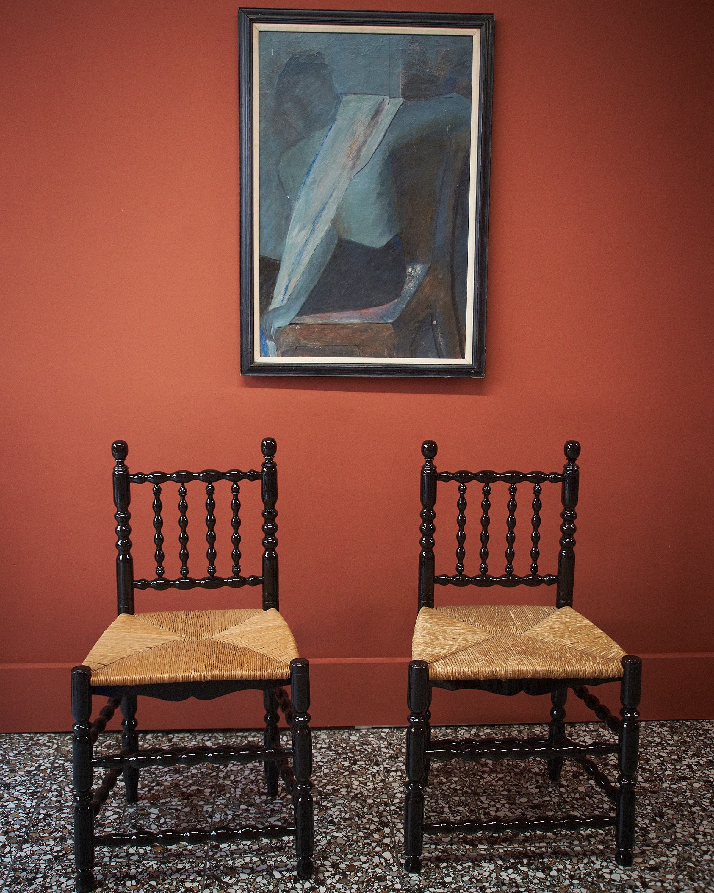 Antique shop maple chairs