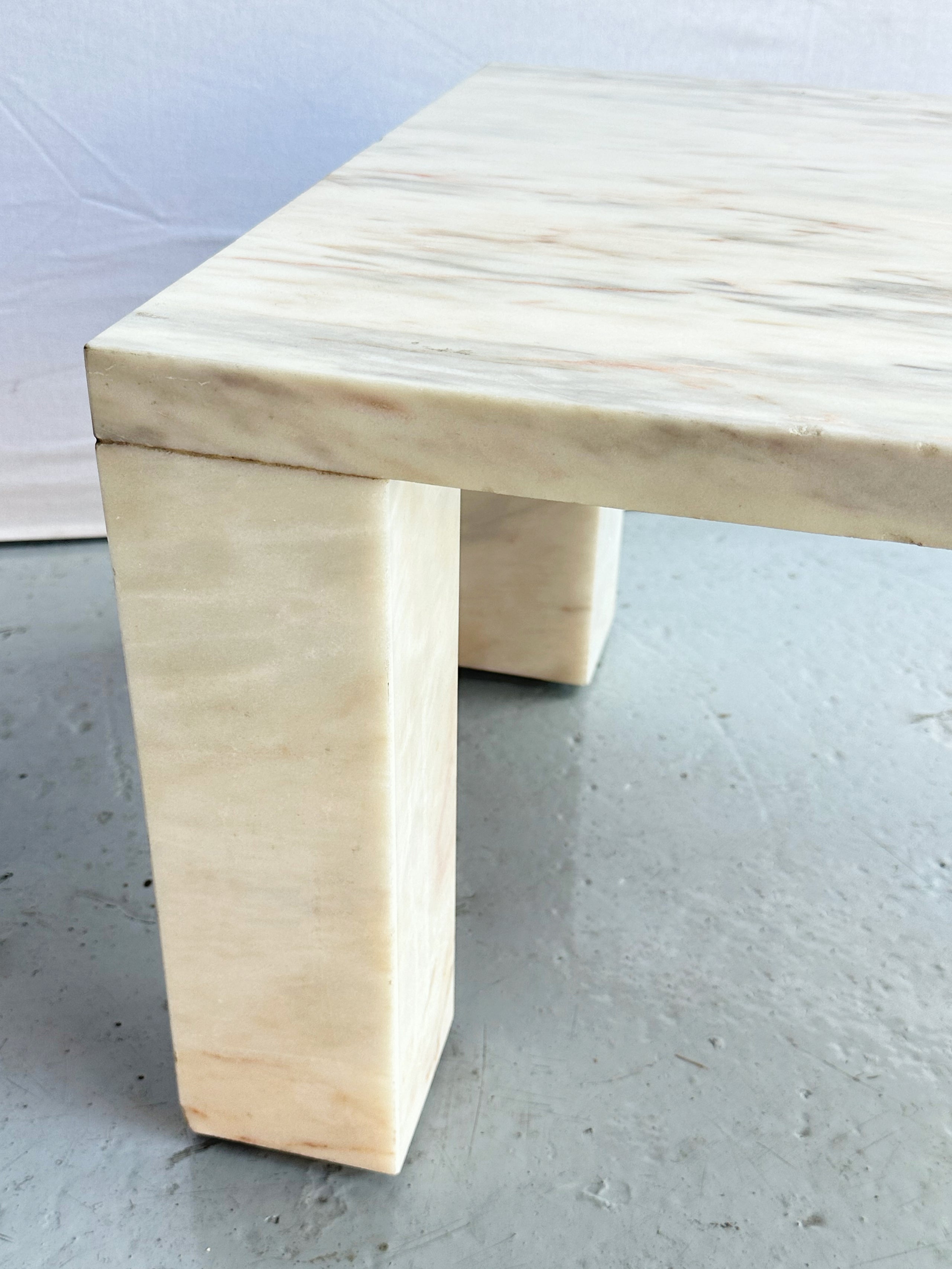 Rose top marble table
